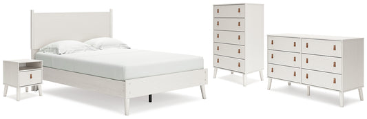 Aprilyn Full Panel Bed with Dresser, Chest and Nightstand